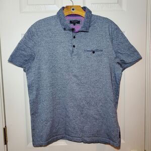 Ted Baker London Textured Knit Polo Size 5 (XL)